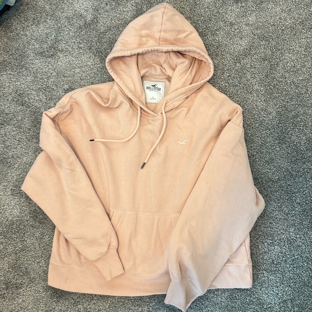 Hollister size large pink hoodie